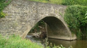 Bridge of the Bandits (puente de los banditos) crossing the Rio Arga in Larrasoana on the Camino de Santiago
