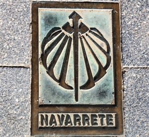 Navarette scallop shell camino route marker