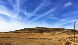 Fall sky castrojeriz meseta Camino de Santiago